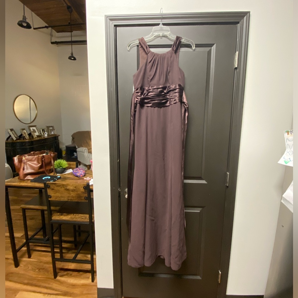 David’s Bridal chocolate dress